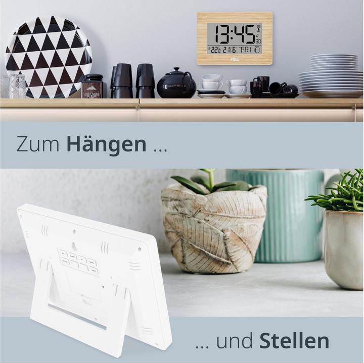 Actual product image ADE Radio-controlled alarm clock CK 1702, functions: Snooze function, Alarm