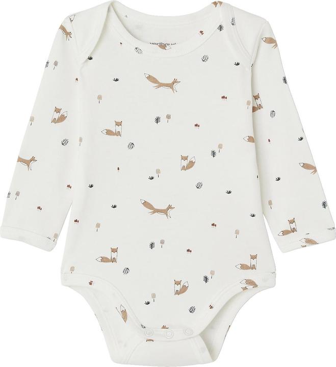 Actual product image Vertbaudet 5-pack of baby slip-on bodysuits with long sleeves, organic cotton (68)