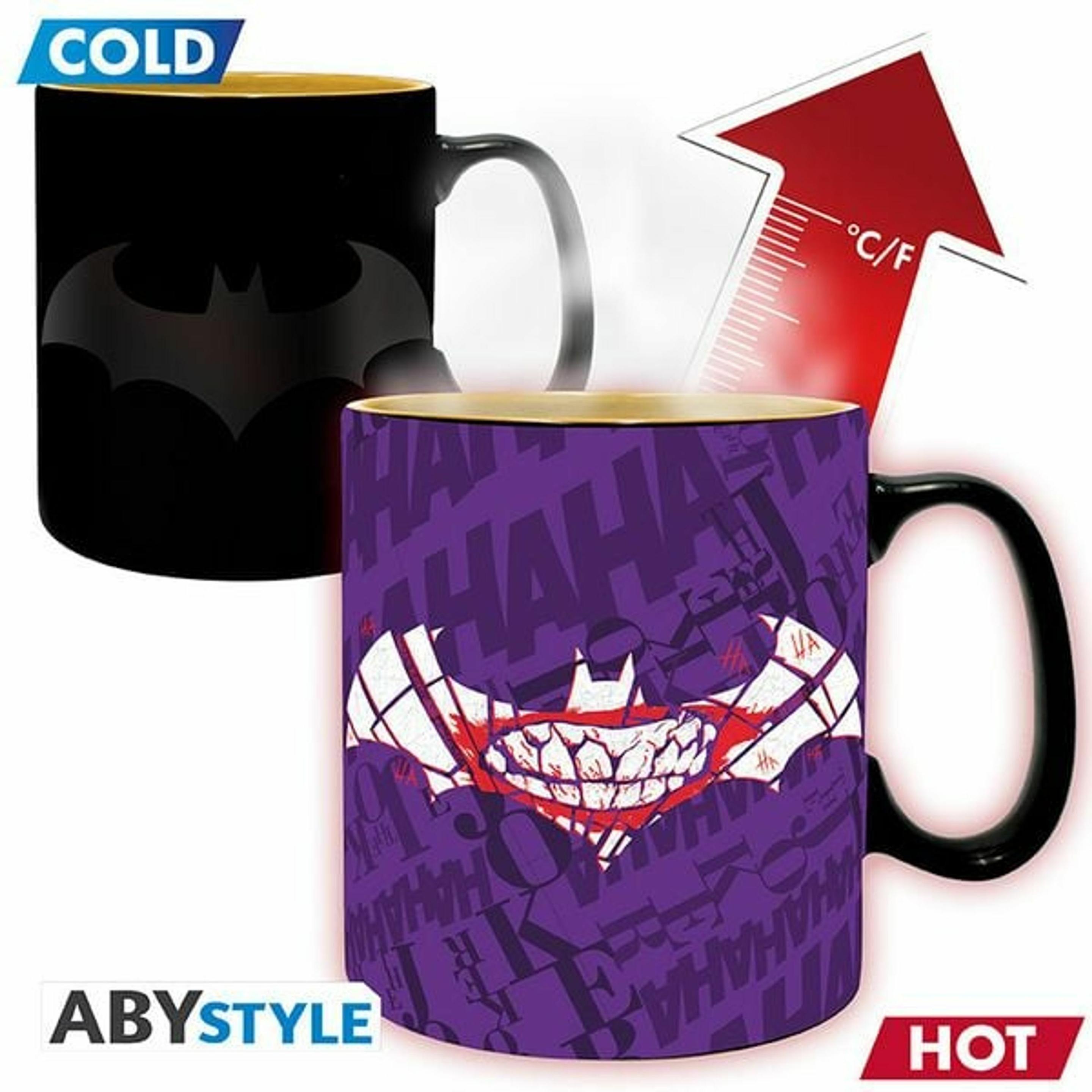 Abystyle Nero/Multicolore Dc Comics - Mug Heatchange -460Ml- 'Batman Matte' -Cardboard, Tazze,