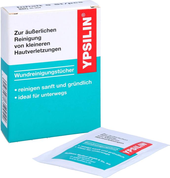 Actual product image Ypsilin Wound cleansing wipes, 5 pcs TUE