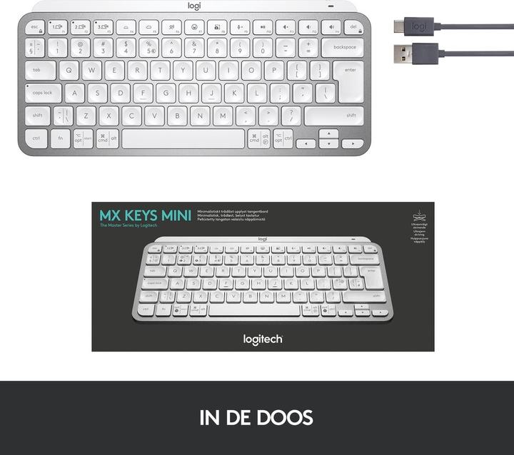Actual product image Logitech MX Keys Mini (DE, Wireless)
