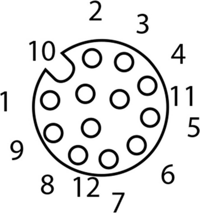 Actual product image Lutronic 1121 Sensor/actuator connector, assembled M12 coupling, angled
