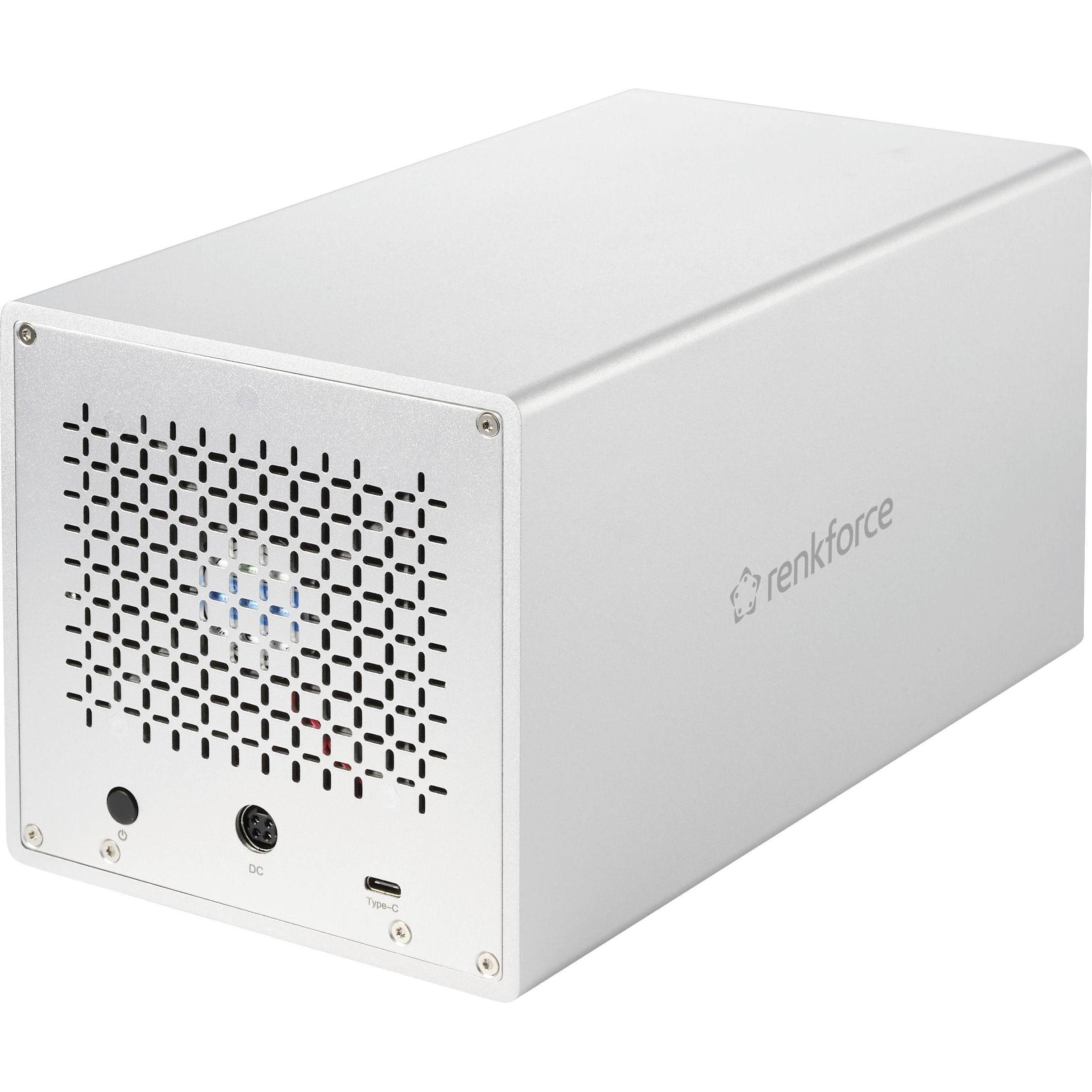 Renkforce RF-5587610 (2.5", 3.5"), Case per hard disk, Argento