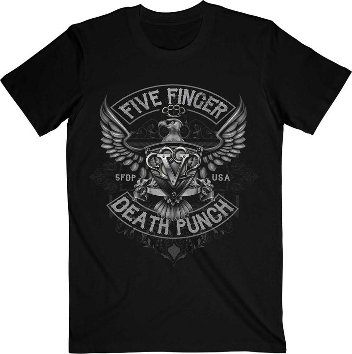 Immagine prodotto Five Finger Death Punch Maglietta in cotone con stemma dell'aquila di Howe per adulti (XL)
