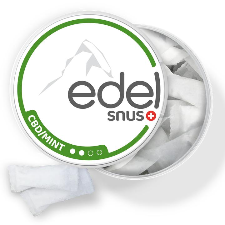 Produktbild Edelweiss CBD Mint (All White Slim) (CBD Snus)