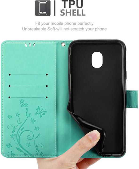 Produktbild Cadorabo Flower Book Cover (Samsung Galaxy J3 (2017))
