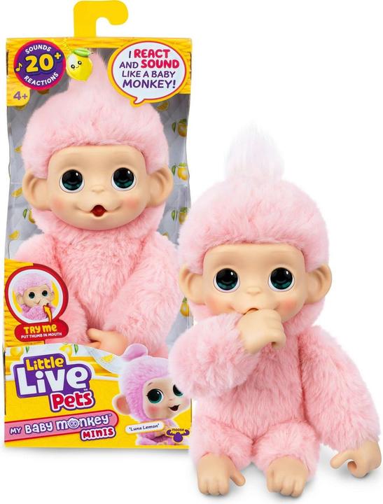 Actual product image Little LLP my baby monkey minis, ast.3 (31.50 cm)