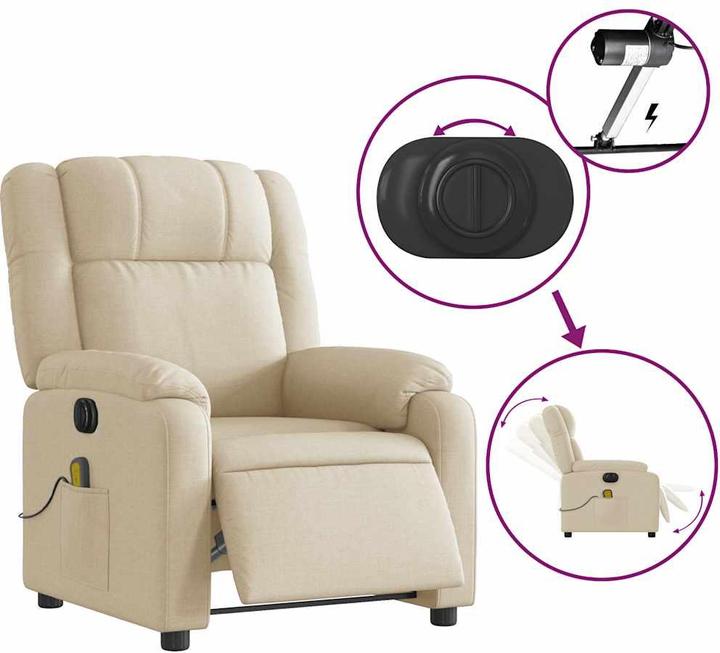 Immagine prodotto VidaXL Sedia da massaggio elettrica in tessuto