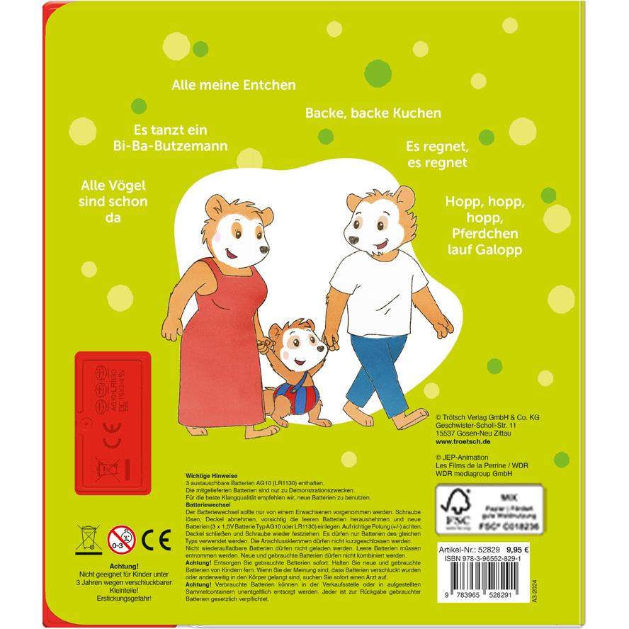 Thumbnail - Erste Kinderlieder BOBO, Kinderbücher von Trötsch Verlag