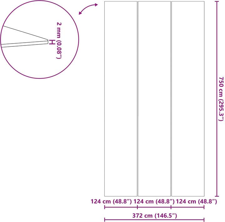 Actual product image vidaXL Bodenfolie für Pools