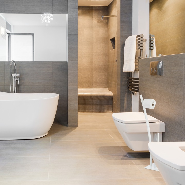 Immagine prodotto Relaxdays Set di Accessori per WC, Piantana con Portarotolo