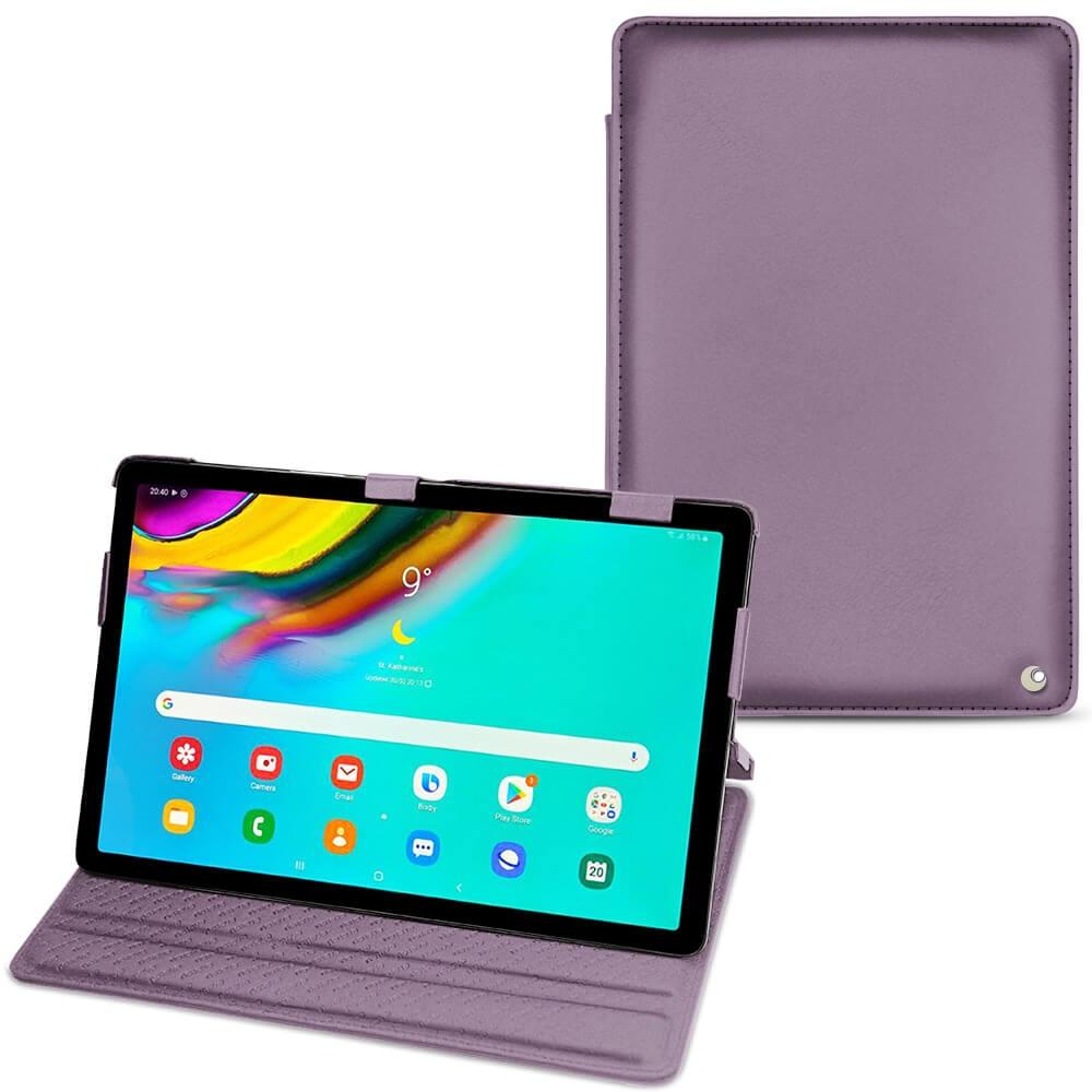 Noreve Lederschutzhülle horizontal (Galaxy Tab S5e), Tablet Hülle, Violett