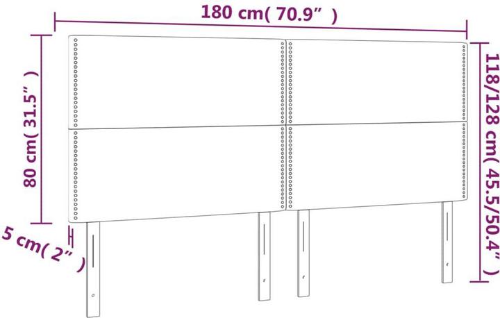 Image du produit VidaXL Parker (180 x 5 x 128 cm)