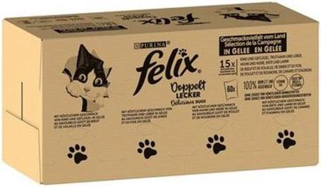 Felix Doppelt lecker Fleisch (Adult, 120 Stk., 10200 g)