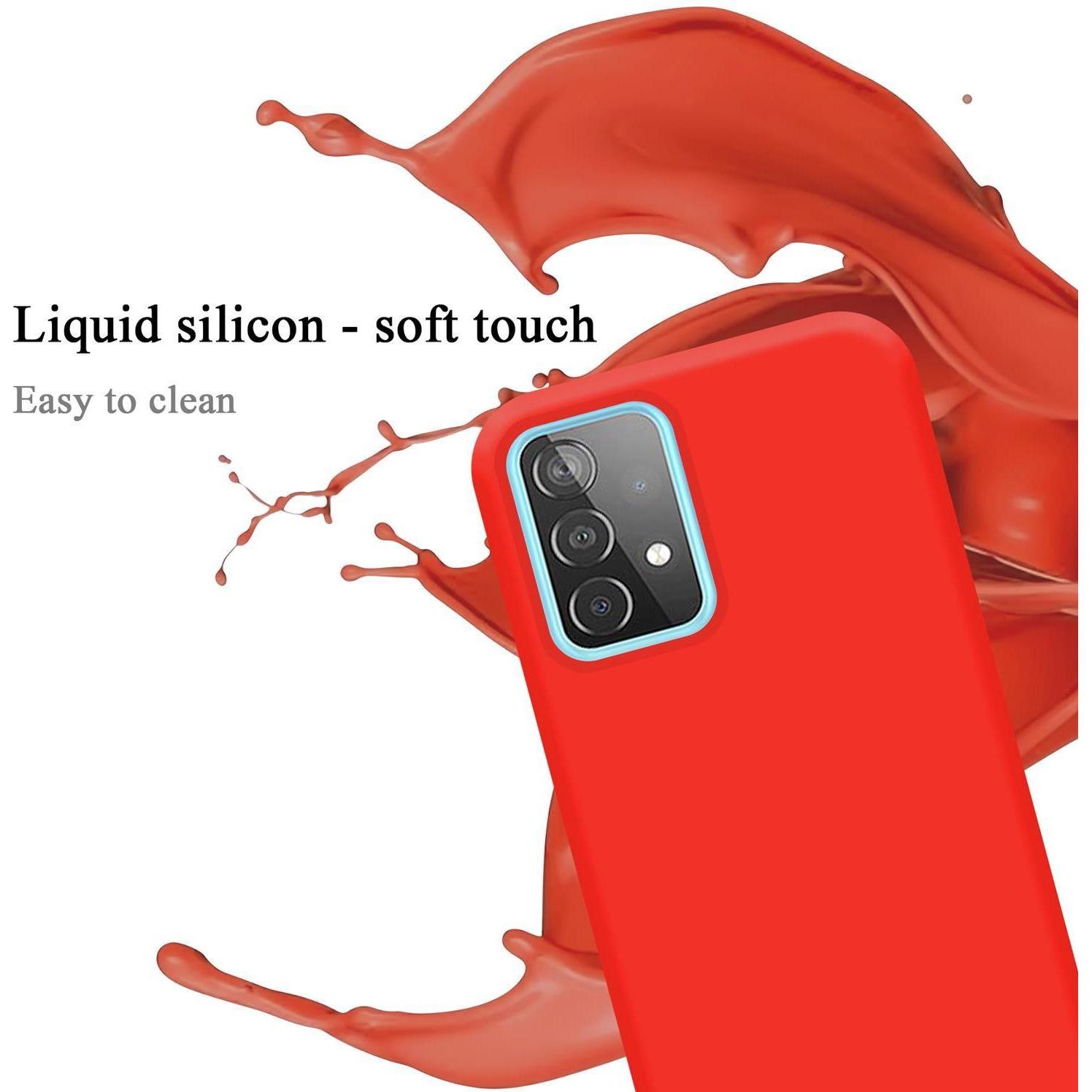 Thumbnail - Cadorabo TPU Liquid Silicone Case Cover (Samsung Galaxy A52 5G), Smartphone Hülle, Rot