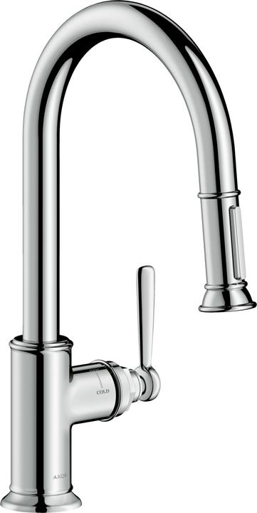 Image du produit hansgrohe Mitigeur monocommande pour évier AXOR MONTREUX DN 15, avec douchette extractible chromé