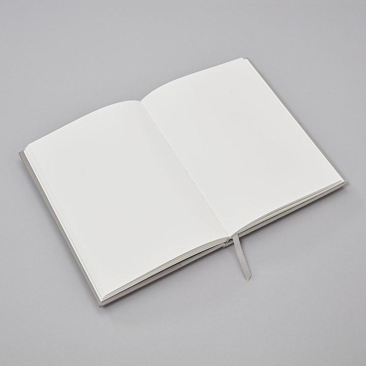 Actual product image Semikolon Notebook (A5) NATURAL AFFAIR, Moonstone, Blank (15.2 x 21.3 cm, Plain, Hardcover)