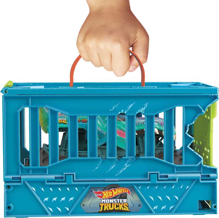 Actual product image Hot Wheels Monster Trucks Mega Wrex Oversized Crash Cage