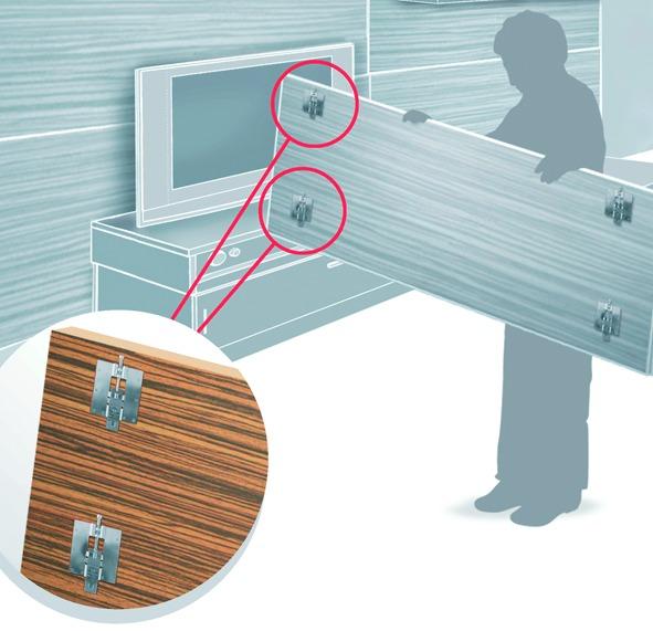 Image du produit Camar Support panneau réglable charge 10 kg, s (1 pcs)