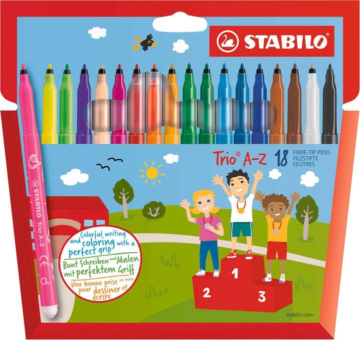 Produktbild STABILO Trio A-Z (18x)