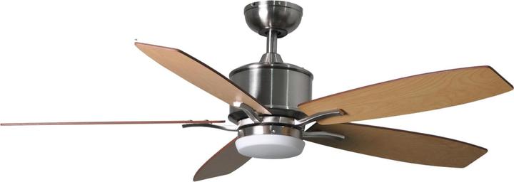 Deckenventilator Prima Nickel 132 cm mit LED Beleuchtung