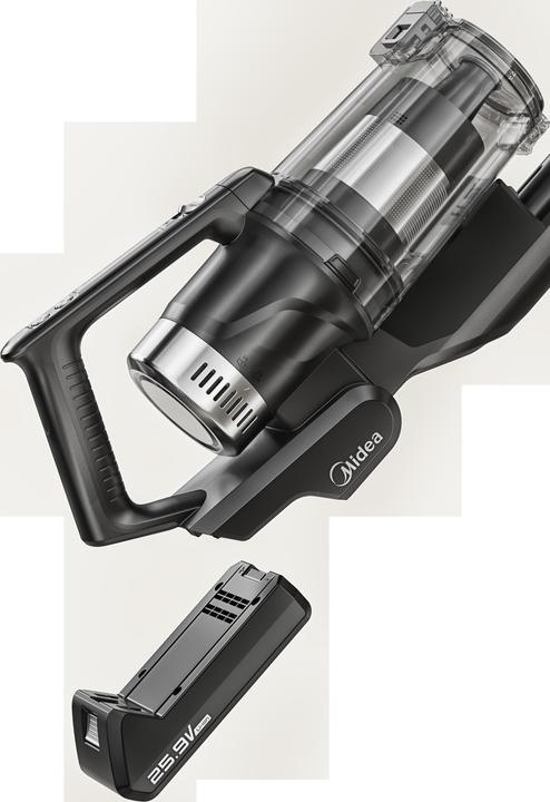 Image du produit Midea Aspirateur | P8 Plus MP08EUGY-DS | Manche 2en1 | 25.9 V | Autonomie (max) 60 min | Noir