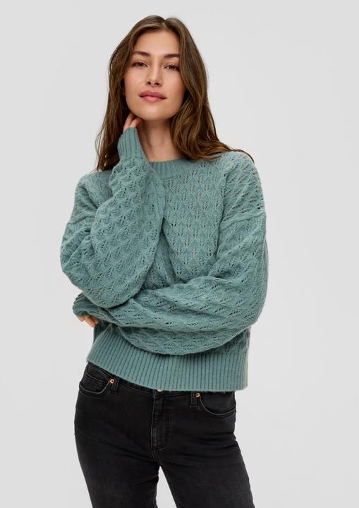 Actual product image s.Oliver Strickpullover Pullover mit Strickmuster (M)