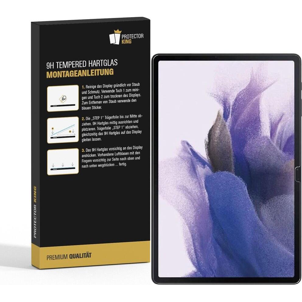 Thumbnail - Protectorking 2x echtes Tempered 9H Panzerhartglas 3D KLAR (2 Stück, Galaxy Tab S7), Tablet Schutzfolie