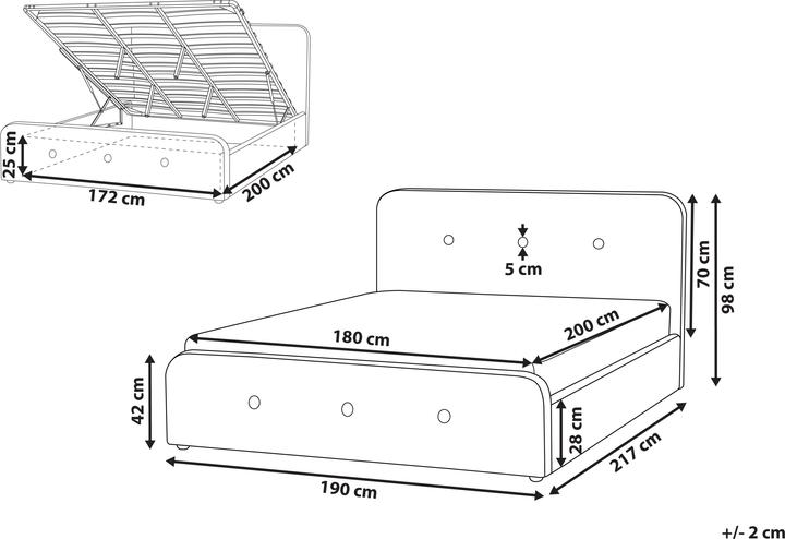Actual product image Beliani Rennes (180 x 200 cm)