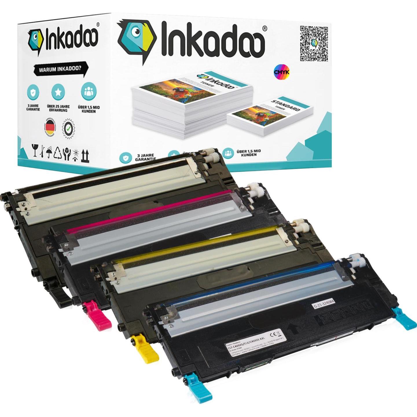 Inkadoo, Toner, Kompatibel Toner für Samsung CLX-3175 FN (M, Y, BK, C)