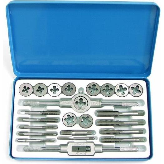 Proline, Gewindeschneider + Gewindebohrer, Satz Gewindebohrer und Matrizen 5-12 mm Stk. 24 Kassetten