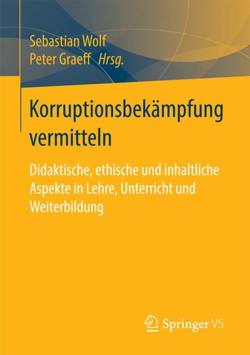 Produktbild Korruptionsbekämpfung vermitteln (Deutsch, 2017)