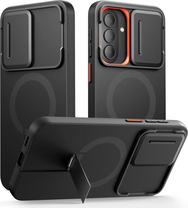 Produktbild Tech-Protect Kevlar Aura Magsafe Galaxy A57 Black/Orange (AUX Kabel)