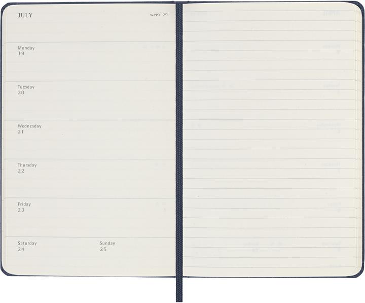 Produktbild Moleskine Taschenagenda Weekly (A6, 1 Woche / 1 Seite)
