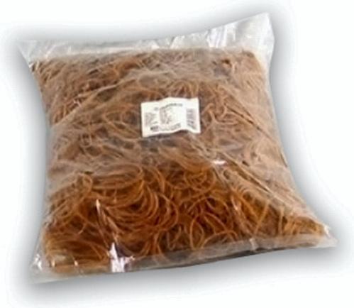 Actual product image Antalis Gummibånd nr. 18 brun 80mm 1000g/pak - (1000 gram pr. pakke)