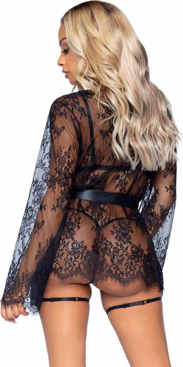 Image du produit Leg Avenue Set Body & Jacke All Romance Schwarz (M)