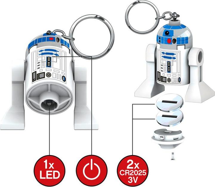Euromic Keychain w/LED Star Wars - R2-D2 (4005036-LGL-KE21)