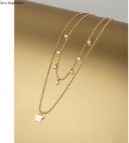 Produktbild Rayher Metall Anhänger Stern, gold, 2 Stück (Metall)