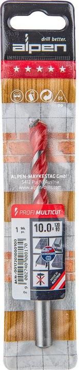 Actual product image Alpen Carbide multi-purpose drill 10 (10 mm)