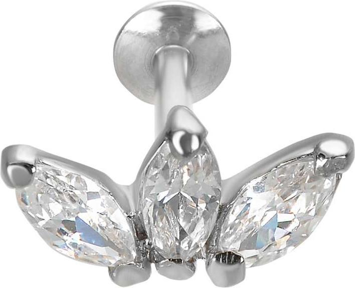 Immagine prodotto Bijouteria Piercing orecchio (Zirconia, Argento rodiato 925)
