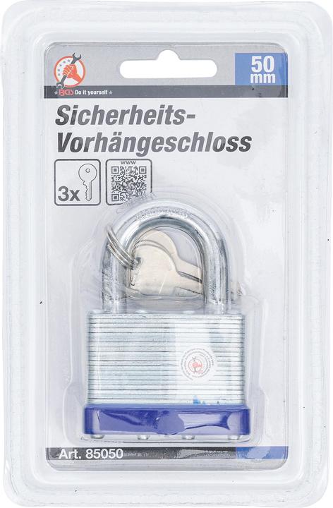 Actual product image BGS Security Padlock 50 mm