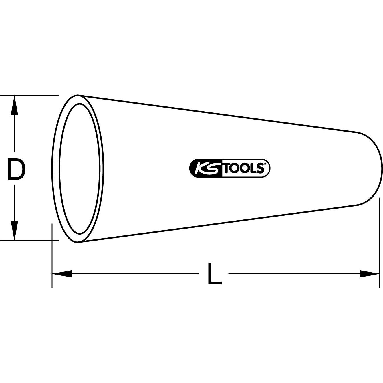 Thumbnail - KS Tools Isolierte Tülle ohne Klemmkappe, 5mm (0.04 m), Stromkabel