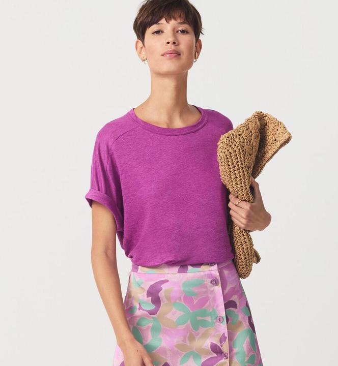 Produktbild La Redoute Collections T-Shirt aus Leinen mit Rundhalsausschnitt (XL)