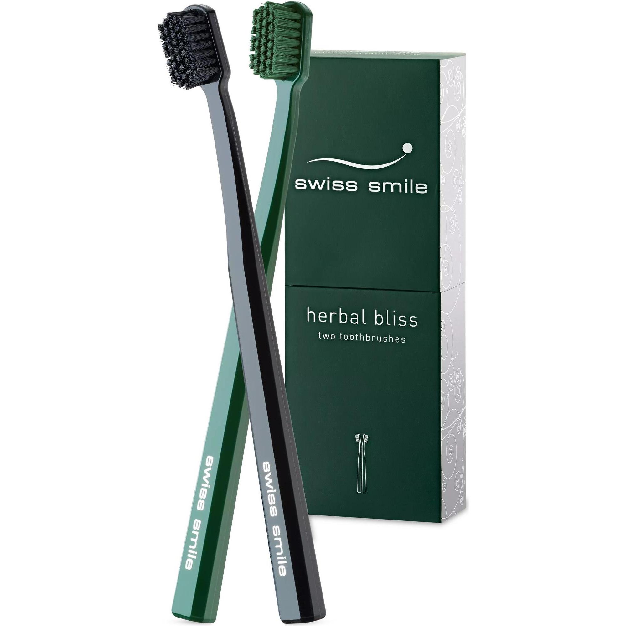 Swiss Smile, Handzahnbürste, herbal bliss - Sensitive Soft Zahnbürsten (Weich, 2 x)