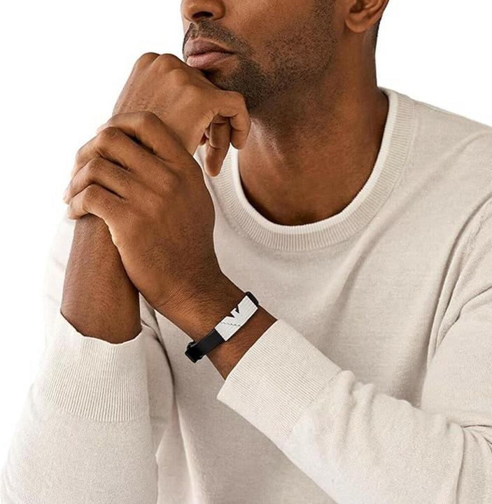 Actual product image Emporio Armani EGS3075040 bracelet (25.80 cm, Leather, Stainless steel)