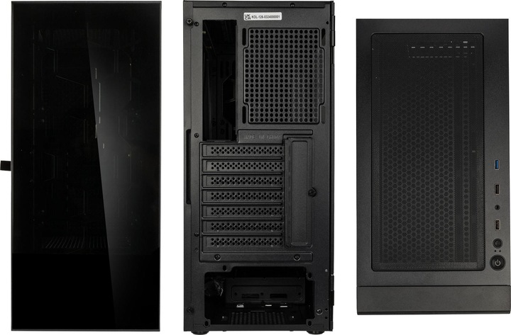 Produktbild Kolink Observatory HF Glass Core Midi Tower Case - Black No Fans