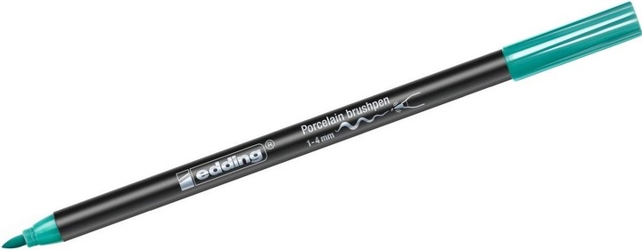 Produktbild Edding Porzellanmalstift Brushpen (Türkis, 4 mm, 1 x)