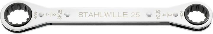Actual product image Stahlwille 25aSP Spline Drive Ratchet Ring Spanner 16 x 18 Spline Grö