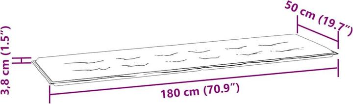 Actual product image VidaXL Veva (200 x 50 x 3 cm)