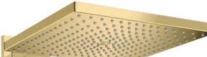 Produktbild hansgrohe Kopfbrause RAINDANCE E 300 1jet, 300x300mm polished gold (1 Strahlarten, 19 l/min)